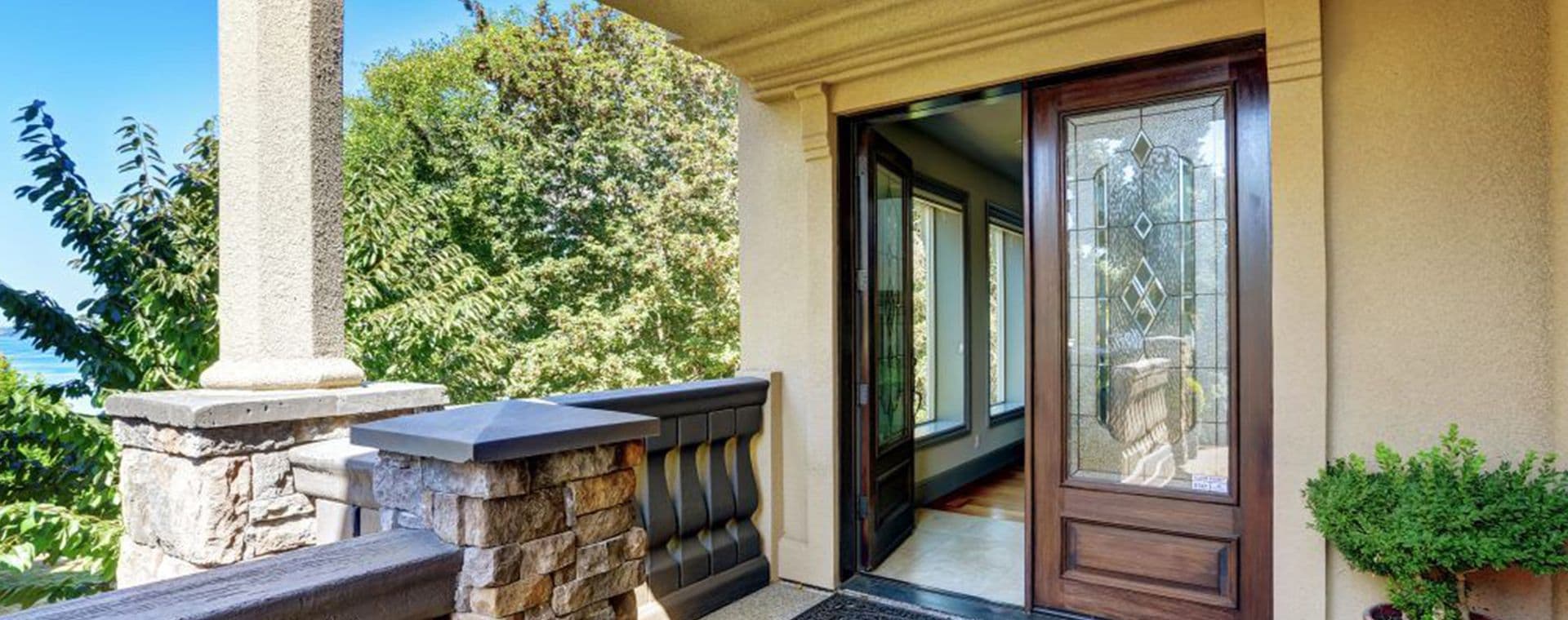 front door open