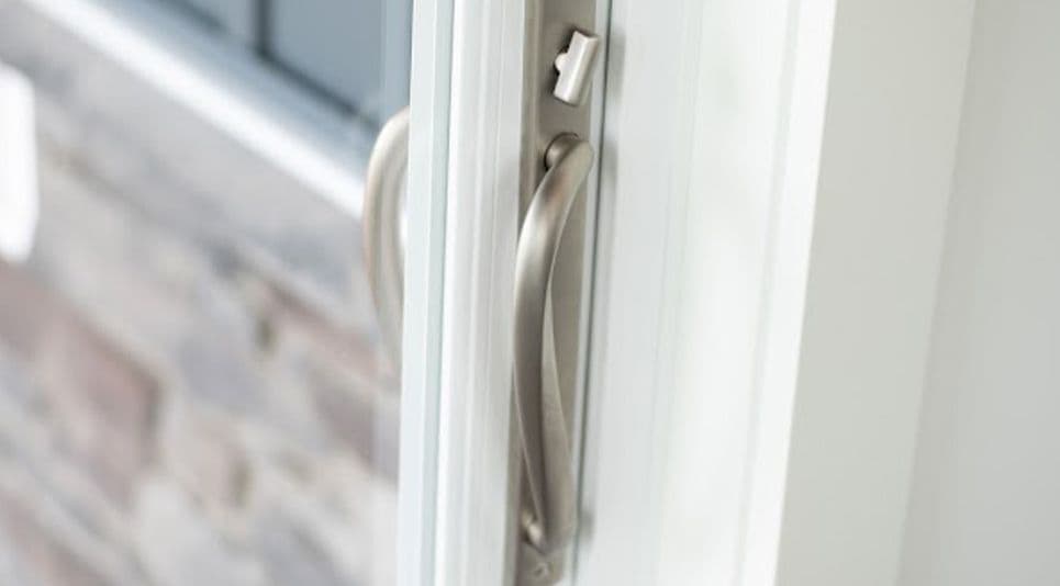 close up entry door handle